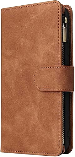 Portefeuille RFID iPhone 13 Pro étui anti-piratage avec poche zippée