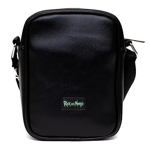 Rick and Morty Bag, Crossbody, Rick and Morty Lenticular Face Expression Applique, Vegan Leather4