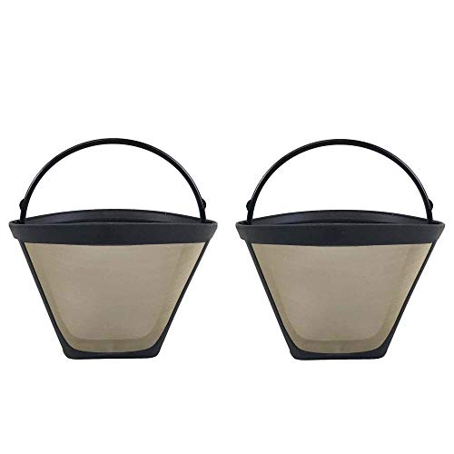 Crucial Coffee Cone Filter Replacement Part # Ddc-2600, Dcc-750, Dcc-1100, Dcc-1200 And Dcc-2200- Compatible With Cuisinart gtf gold Tone Coffee Filter - Ideal For Better Lifestyle, Home (2 Pack)
