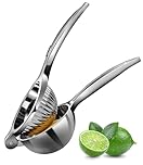 Rekix Lemon Squeezer, Max Extraction Hand Press Lemon Juicer, Heavy Duty Manual Orange Juicer, Sturdy Metal Lime Squeezer, Durable Citrus Fruit Squeezer, Easy to Clean