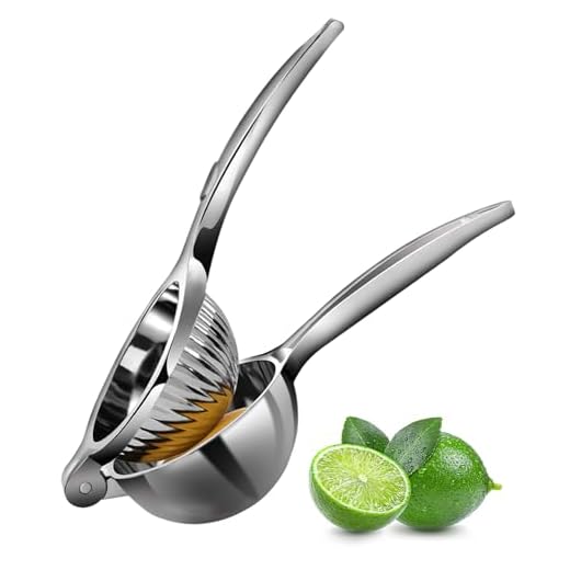 Rekix lemon Squeezer, Max Extraction Hand Press Lemon Juicer, Heavy Duty Manual Orange Juicer, Sturdy Metal Lime Squeezer, Durable Citrus Fruit Squeezer, Easy to Clean