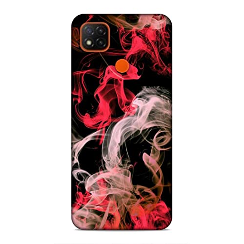 Image of Printed Mobile Back Hard Case Cover for Xiaomi Redmi 9C / Xiaomi Poco C31 / Xiaomi Redmi 9 Activ /Xiaomi Redmi 9 | Smoke, Colourful Smoke, Red, White-2201