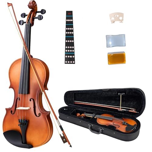Violino Para Iniciantes Regulagem Cavalete Estandarte Ideal Ressonância Acabamento (1/16)
