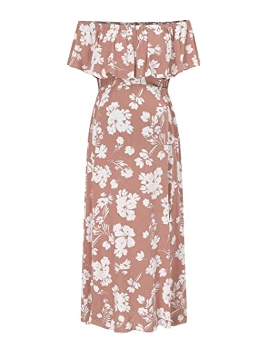 Image of Maternity Dress Women's Off Shoulder Split A Line Casual Maxi Dress Photography Dress for Babyshower