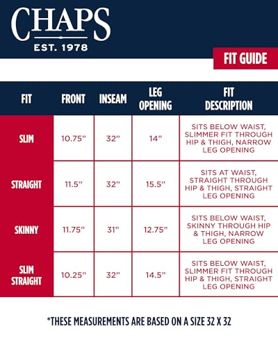 Chaps CM00WB189T-AMN-48X32 Men'S Pants - Casual Slim Fit Cotton Stretch 5 Pocket Modern Chino Dress Pants - Work Pants For Men, Size 48W X 32L, American Navy thumb #5