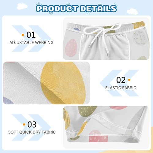 Boys Swim Trunks Quick Dry Kids Bathing Suit Spring Cute Easter Egg Toddler Swim Shorts Boardshorts Swimwear 3t3