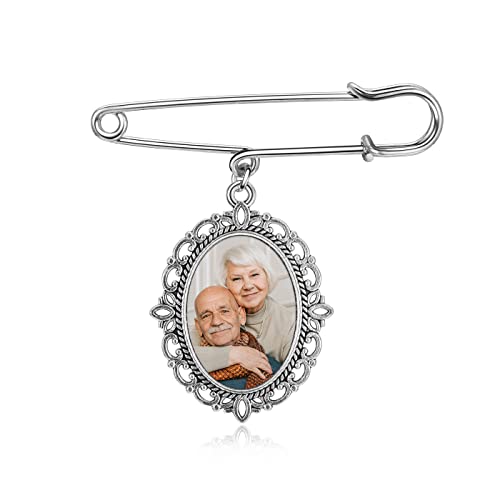 Weddingbouquetpersonalizedphotocharmmemorialkeepsakeboutonnierepinbroochpicturecustommemorialgiftformotherofbrideorgroom Urban Country Home Decor Wedding bouquet personalized photo charm memorial keepsake boutonniere pin brooch picture custom memorial gift for mother of bride or groom urban country home decor