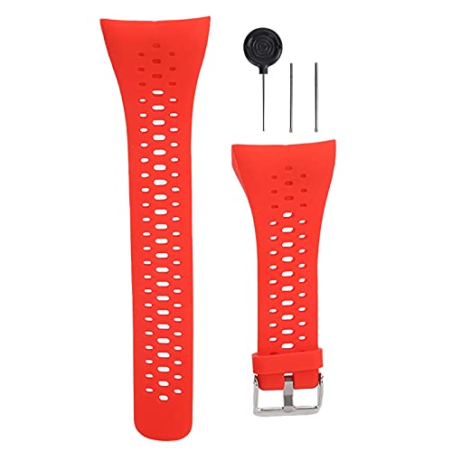 Cinghia Sostitutiva per Orologi Polari Mtlavishishishing in Silicone Arancia Comoda Flessibile Morbida con Dimensioni Regolabili Ideale per Uso Quotidiano Compatibile con Orologi P