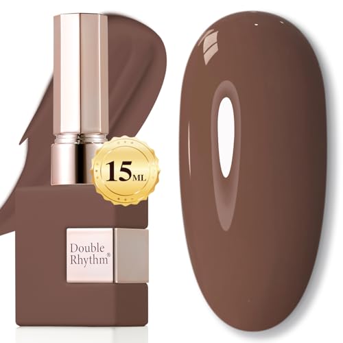 Double Rhythm 15ML Gel Nail Polish Pure Sheer Same Color Same Bottle Soak Off Gel Polish Art Manicure Salon DIY at Home for Women (Milky White-A1075)