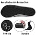 SAGUARO Hausschuhe Damen Herren Pantoffeln Leicht Atmungsaktiv Hüttenschuhe Rutschfest Geschlossene Sockenschuhe Home Flache Slippers, Grau 42/43EU