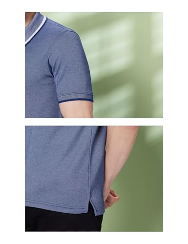 Image of Symbol Premium Men's Cotton Rich Textured Pique Polo T-Shirt - Regular Fit | Pique Knit (Available in Plus Sizes)