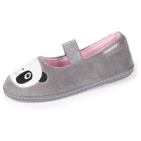 Isotoner Chaussons Ballerines Fille Panda Cover