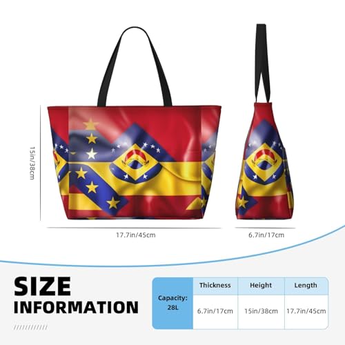 Sac fourre-tout tendance imperméable avec imprimé Venezuela