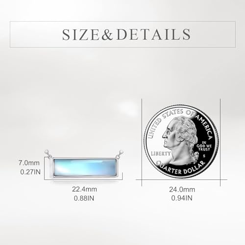 CRMAD Bar Larimar/Turquoise/Moonstone Urn Necklace Sterling Sliver Cremation Jewelry Urn Necklaces for Ashes for Women4