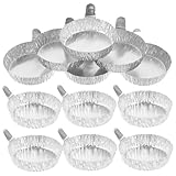 Alipis 100 Stück Aluminiumfolie Waagschalen mit Chemielabor Wiegeschalen für Präzises Abwiegen Stapelbare Praktische Waagschalen für Vielseitige Anwendungen