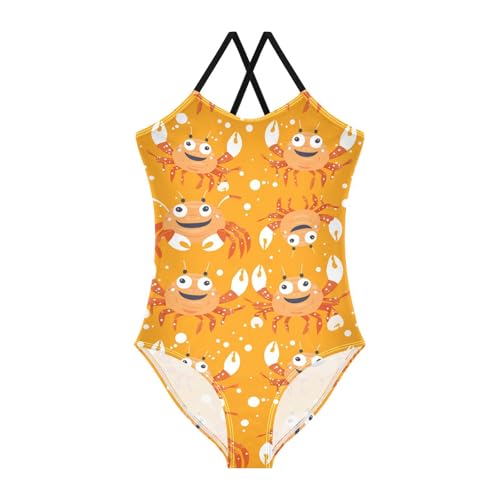 Image of Girls One Pieces Swimsuit Cute Beach Swimwear with Adjustable Strap 3-10 Years