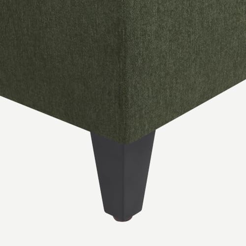 Image of Storage Ottoman Bench, 50.3 inch Fabric Upholstered End of Bed Bench (Green)