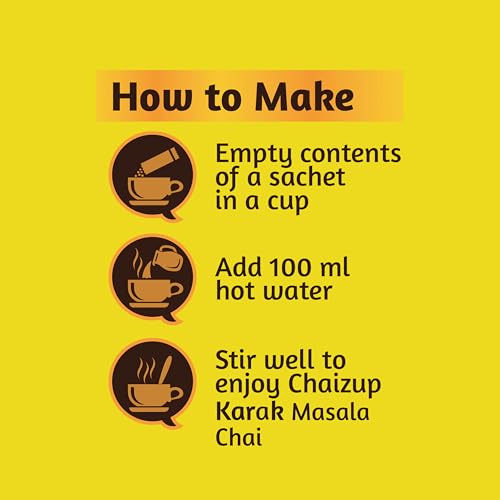 Image of Chaizup Daily 1 Min Instant Masala Premix Tea - 30 Sachets (No Sugar) | Masala Flavours | 30 Servings | 270g