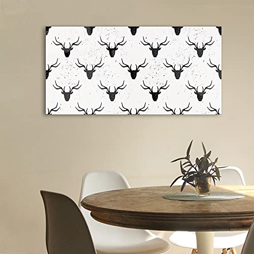 Image acrylique cerf 100x50cm déco murale salon chambre moderne