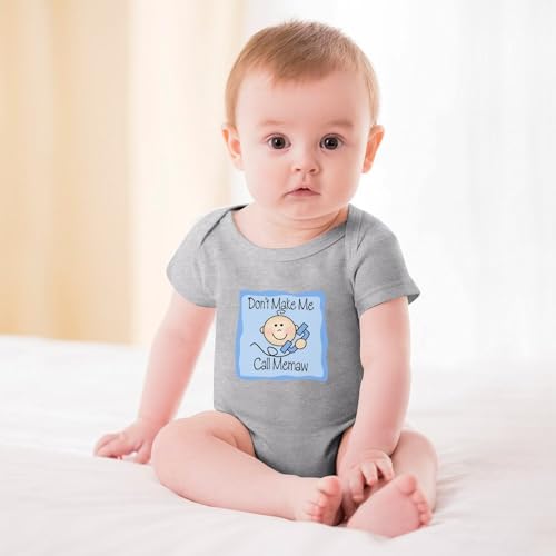 Don't Make Me Call Memaw Bodysuits for Baby Funny Infant Boy Girl Clothes Newborn Romper2