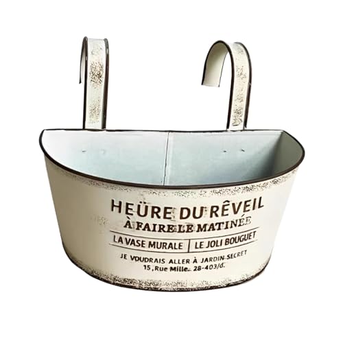 Jardinière en métal robuste suspendue contre l'encombrement des pots au sol - 8