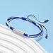 LAMIBEE Israel Bracelet, Israeli Flag, Protection and Lucky Surfer String Bracelet, Tibetan Wrist Wrap Bracelet, Boho Style Rope Bracelet for Women, Men (Israel)
