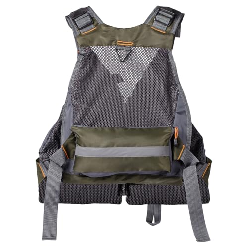 Image of BASSDASH Strap Fishing Vest Adjustable for Men and Women, for Fly Bass Fishing and Outdoor Activities