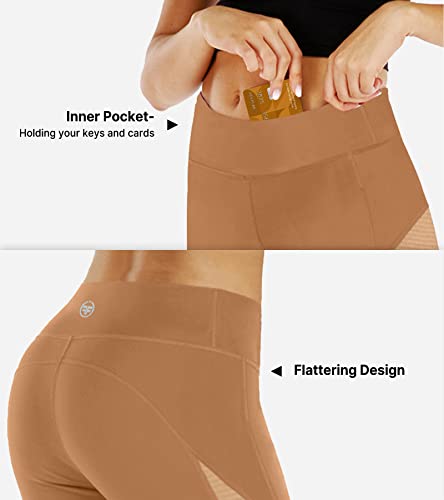 Chinfun Women's Riding Tights High Rise Pull-On Knee Patch Grip Ventilated Active Equestrian Pants Schooling Riding Breeches Deep Khaki Size Xs #TOP3