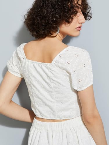 Image of Max Women's Cotton Regular Fit Cropped Top