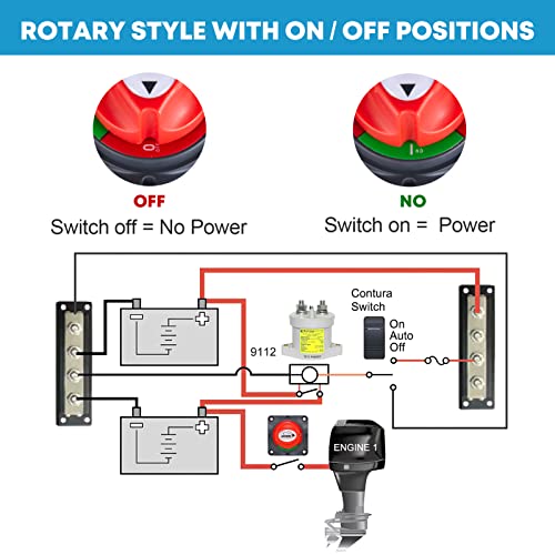 Kohree HY1620-HM Battery Disconnect Switch 12V thumb #2