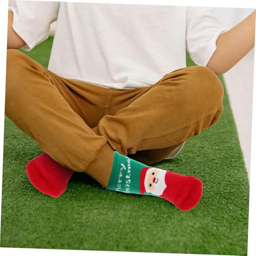 15-17cm Foot Length Kids Christmas Socks Warm Winter Socks for Kids Cotton Stockings (random Style)4