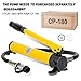 NEWTRY 10 ton Hydraulic Cylinder Long Jack 4” Stroke Porta Power Ram Jack Lifting Cylinder Retract Automatically for Shipbuilding Bridge Construction