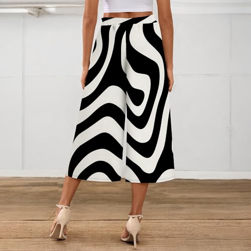 Women's Wide Leg Pants Drawstring Casual Palazzo Harem Trousers with Pockets Loose High Waisted Lounge Flowy Pants4