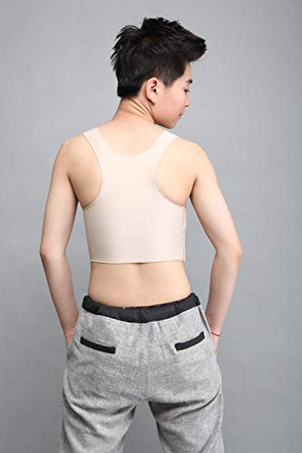 Roupa íntima BaronHong sem costura, comprimento médio, encadernação no peito para Tomboy Trans Lesbi