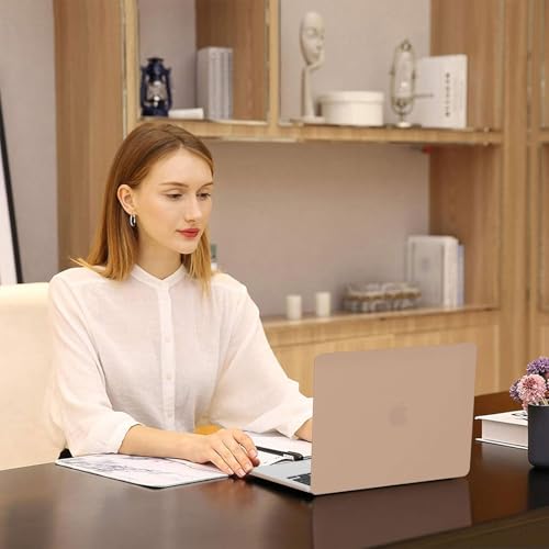 Image of MOSISO Compatible with MacBook Air 13 inch Case M5 2026 M4 2025 M3 M2 2024-2022 A3449 A3240 A3113 A2681, Hard Shell&Keyboard Cover&Screen Film&Type C for MacBook Air 13.6 inch Case, Bronze Brown