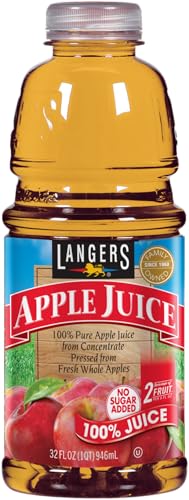Image of Langers 100% Juice, Apple, 32 Fl Oz (Pack of 12)