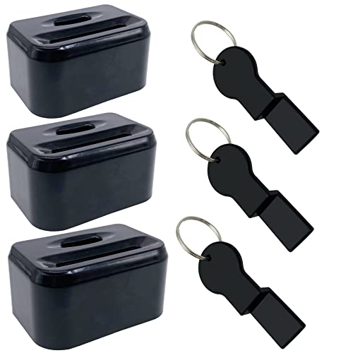 Misseiar 3-Pack Car Seatbelt Buckle Guard, Child Seat Belt Lock Seatbelt Buckle Cover Seat Belt Lock Cover Black Seat Belt Lock, Except For Honda #TOP6