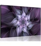 TutuBeer 1 Panel Bauhinia Chinese Redbud Purple Flower Plant Botany Picture Flower Artwork Oil Pa...