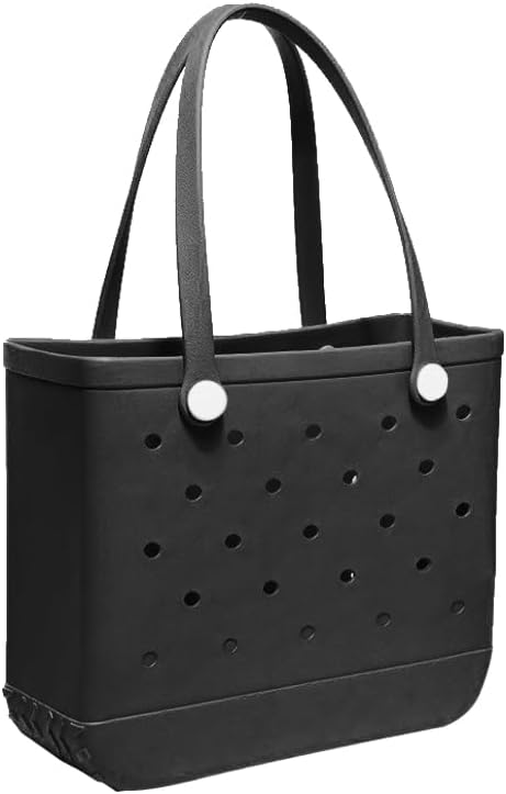 Medium Rubber Beach Bag for Men & Women, Large Capacity Travel Bag Tote Bag for the Beach Boat Pool