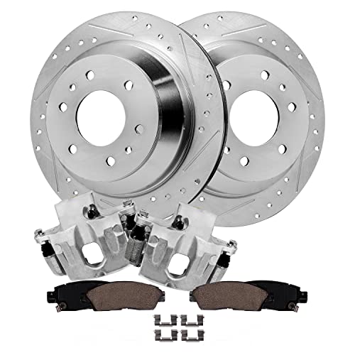 Image of Detroit Axle - Rear Brake Kit for Chevy Trailblazer EXT SSR Buick Rainier