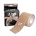 CT Tape Sports & Kinesiology Tape (16.5ft Uncut Roll) - Latex Free, Water Resistant, Uncut Kinesiology Tape for Knee, Elbow, Ankle, Back & Shoulder Muscle - (Tan)