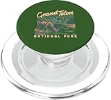 un alce nel parco nazionale del grand teton vintage escursionismo campeggio popsockets popgrip per magsafe