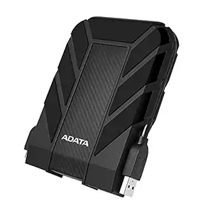 ADATA HD710 Pro 5TB 3.5 inch SATA III External Hard Drive/HDD with IP65 Rating Black, for Windows with Waterproof and Shockproof Technology - AHD710P-5TU31-CBK