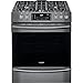 Frigidaire FGGH3047VD 30" Gas Front Control Freestanding Range Airfry Convection ADA - Smudge Proof Black Stainless
