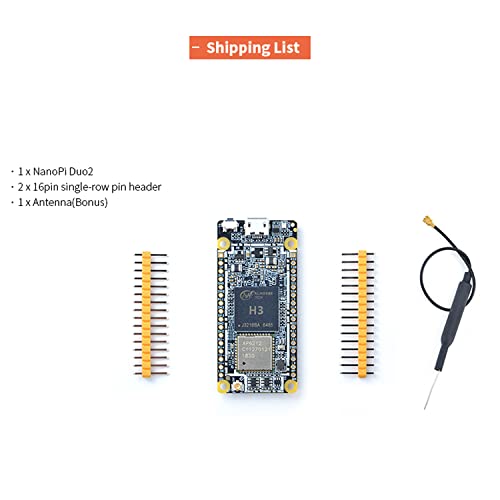 NanoPi Duo2 Allwinner H3 Open Source Quad-Core Cortex-A7 1.2GHz Linux Single Board Computer with DDR3 512MB RAM Onboard WiFi Bluetooth Module Supports WiringNP Python for IOT Development - Image 3