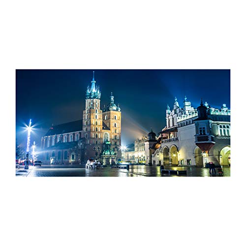 Crédence de cuisine Tulup 100x50cm splashback bleu Cracovie de nuit