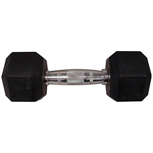 Weider 40 Lb. Rubber Hex Dumbbell