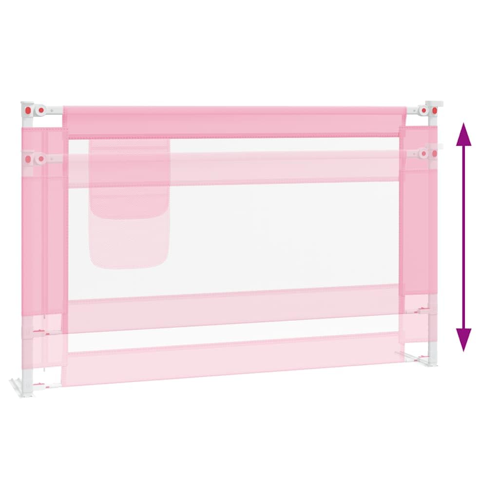 Generisch Kleinkind-Bettschutzgitter Rosa 120x25 cm Stoff,Baby & Kleinkind,Babysicherheit,Baby-Bettschutzgitter,10200