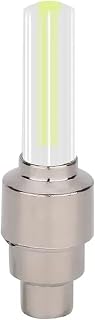 KLAIDE Luces para radios de bicicleta, luz LED, tapa de válvula de neumático, linterna, radios de rueda, accesorios ligeros para coche y motocicleta (amarillo individual)