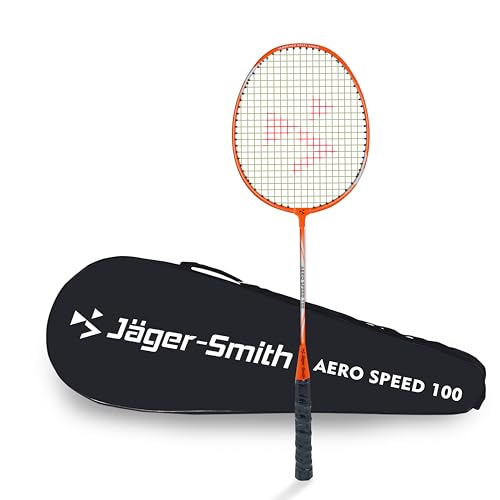 Jager-Smith Aerospeed 100 Orange Aluminium Badminton Racquet with Isometric Head and Tempered Steel Shaft with Full Cover for Beginners and Intermediate Players (Made in India) (B0D4RB3WVM) Amazon Price History, Amazon Price Tracker